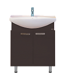 Купить тумба джулия - 75  коричневая,misty. в Иваново магазин сантехники Суперстрой