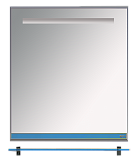 Купить зеркало джулия - 65  с полочкой 12 мм синий металлик,misty в Иваново магазин сантехники Суперстрой