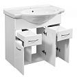 Купить тумба концепт-80 белый 2 ящ+раковина эрика,stella polar. в Иваново магазин сантехники Суперстрой