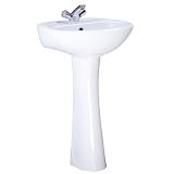 Купить раковина на пьедестале соната белый, перелив, воротынск. в Иваново магазин сантехники Суперстрой