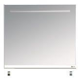 Купить зеркало джулия - 85   с  полочкой 12 мм белое,misty. в Иваново магазин сантехники Суперстрой