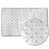 Купить коврик на присосках ракушка прозрачный 62х37, zalel. в Иваново магазин сантехники Суперстрой