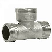 Купить тройник никель 1 ш/г/ш,китай. в Иваново магазин сантехники Суперстрой