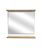 Купить зеркало турин-100 с полочкой, свет, орех, misty. в Иваново магазин сантехники Суперстрой