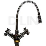 Купить смеситель d153807-q для кухни гибкий излив, d-lin. в Иваново магазин сантехники Суперстрой