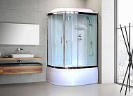 Купить душевая кабина royal rb 8120bk6-wt-ch,r вп,пс,белая задняя стенка в Иваново магазин сантехники Суперстрой