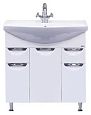 Купить тумба орхидея-75 белая 2 ящ, б/к + раковина дрея лагуна, misty. в Иваново магазин сантехники Суперстрой