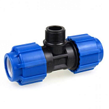 Купить тройник пнд 50*1*50 наружняя резьба, россия. в Иваново магазин сантехники Суперстрой