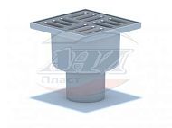 Купить трап вертикальный 50 (10*10) нж решетка та5202, ани. в Иваново магазин сантехники Суперстрой