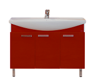 Купить тумба  джулия-120 красная,misty. в Иваново магазин сантехники Суперстрой