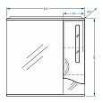 Купить зеркало-шкаф сильва-80/с белый ,stella polar. в Иваново магазин сантехники Суперстрой
