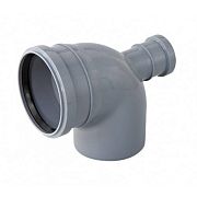 Купить отвод пвх 110*50*90 назад, россия. в Иваново магазин сантехники Суперстрой