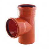 Купить тройник канализационный 110*110*90 рыжий, россия. в Иваново магазин сантехники Суперстрой