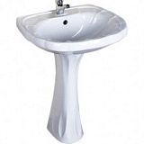 Купить раковина на пьедестале орхидея 58*49 белая с отверстием, будфарфор. в Иваново магазин сантехники Суперстрой