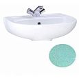 Купить раковина на пьедестале версия крап на салатовом,перелив,воротынск. в Иваново магазин сантехники Суперстрой