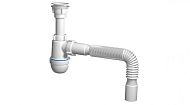 Купить сифон с5005 варяг с гибкой трубкой 40/40, ани. в Иваново магазин сантехники Суперстрой