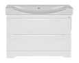 Купить тумба элвис-105 2 ящика белая + раковина элвис , misty. в Иваново магазин сантехники Суперстрой