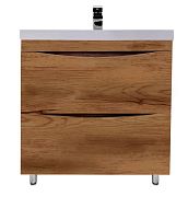 Купить тумба урсула -80 рустик соломеный + раковина слим,stella polar. в Иваново магазин сантехники Суперстрой