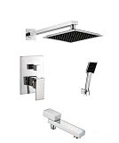 Купить смеситель sonat 34677 скрытый монтаж с изливом, верхним и нижним душем,kaiser в Иваново магазин сантехники Суперстрой