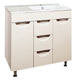 Купить тумба кристи -90 левая белая,misty в Иваново магазин сантехники Суперстрой