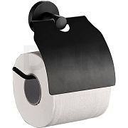 Купить держатель для туалетной бумаги с крышкой черный d240111, d-lin. в Иваново магазин сантехники Суперстрой