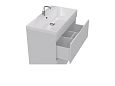 Купить тумба памелла-80 подвесная 2ящ, белая+ раковина слим,stella polar. в Иваново магазин сантехники Суперстрой