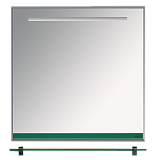 Купить зеркало джулия - 75 с полочкой 12 мм зеленое,misty. в Иваново магазин сантехники Суперстрой