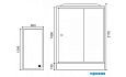 Купить душевая кабина royal rb 8120нр7-bт-ch,r нп,пс,черная задняя стенка в Иваново магазин сантехники Суперстрой