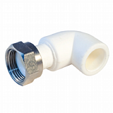 Купить угольник п/п с накидной гайкой 32*1 1/4 белый, formule. в Иваново магазин сантехники Суперстрой