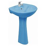 Купить раковина на пьедестале соната крап на голубом, перелив, воротынск в Иваново магазин сантехники Суперстрой
