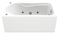 Купить ванна акриловая бриз 1500*750 с гидромассажем, bas. в Иваново магазин сантехники Суперстрой