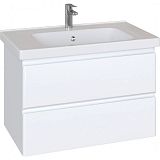 Купить тумба arista 80 подвес, 2/ящ, белая, sanstar в Иваново магазин сантехники Суперстрой