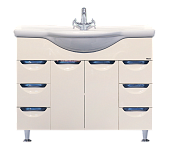 Купить тумба жасмин -105,6 ящ. беж.,misty. в Иваново магазин сантехники Суперстрой