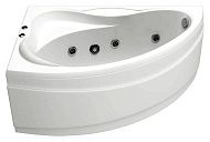 Купить ванна акриловая вектра 1500*900 с экраном левая с гидромассажем, bas. в Иваново магазин сантехники Суперстрой