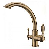 Купить смеситель для кухни под фильтр  vincent 31244-3 bronze,kaiser в Иваново магазин сантехники Суперстрой