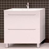 Купить тумба рианна-80 белая 2ящ+ раковина слим,stella polar. в Иваново магазин сантехники Суперстрой