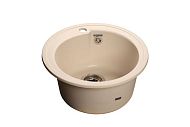 Купить мойка кухонная керамогранит rondo gf-r450 (белая),granfest. в Иваново магазин сантехники Суперстрой