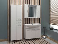 Купить тумба концепт-100 белый +раковина эльбрус,stella polar. в Иваново магазин сантехники Суперстрой