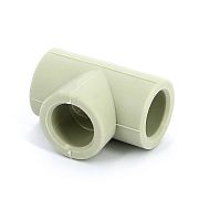 Купить тройник п/п 20*25*20 серый, spk в Иваново магазин сантехники Суперстрой