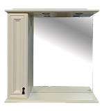 Купить зеркало-шкаф лувр - 85  левое, слоновая кость,misty в Иваново магазин сантехники Суперстрой