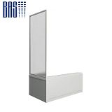 Купить шторка для ванны атланта боковая часть 70см пластик, bas. в Иваново магазин сантехники Суперстрой