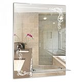 Купить зеркало винтаж 490х680 мм с полкой, гк серебряные зеркала. в Иваново магазин сантехники Суперстрой