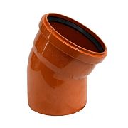 Купить отвод канализационный 110*30 рыжий, россия. в Иваново магазин сантехники Суперстрой