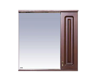 Купить зеркало - шкаф вояж - 70 прав. коричневый,misty. в Иваново магазин сантехники Суперстрой