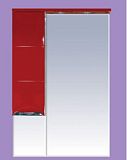 Купить зеркало-шкаф петра-65 красное, левое, свет , misty. в Иваново магазин сантехники Суперстрой