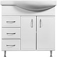 Купить тумба концепт-80l,3ящика+раковина коралл-82,stella polar. в Иваново магазин сантехники Суперстрой