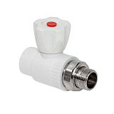 Купить кран д/радиатора п/п верхний прямой 20*1/2 бел (50/10),formule. в Иваново магазин сантехники Суперстрой