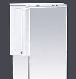 Купить зеркало-шкаф александра - 65 левый (свет) белый металлик,misty. в Иваново магазин сантехники Суперстрой