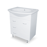 Купить тумба лидия-70/3 ящ, интеграл + рак. лидия-70, aqualine. в Иваново магазин сантехники Суперстрой