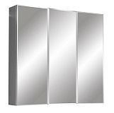 Купить зеркало-шкаф парма-80 3 двери ,stella polar. в Иваново магазин сантехники Суперстрой